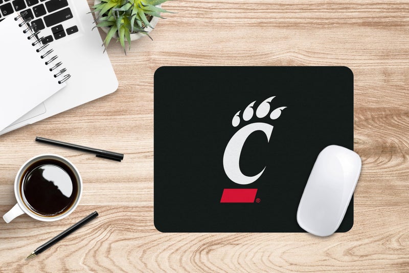 OTM Essentials Mouse Pad, Fabric, University of Cincinnati Standard/Classic Black - Image 2